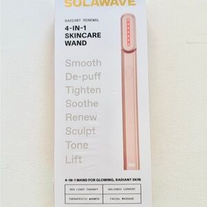 SolaWave Radiant Renewal 4-in-1 Skincare Wand - Rose Gold NIB SEALED